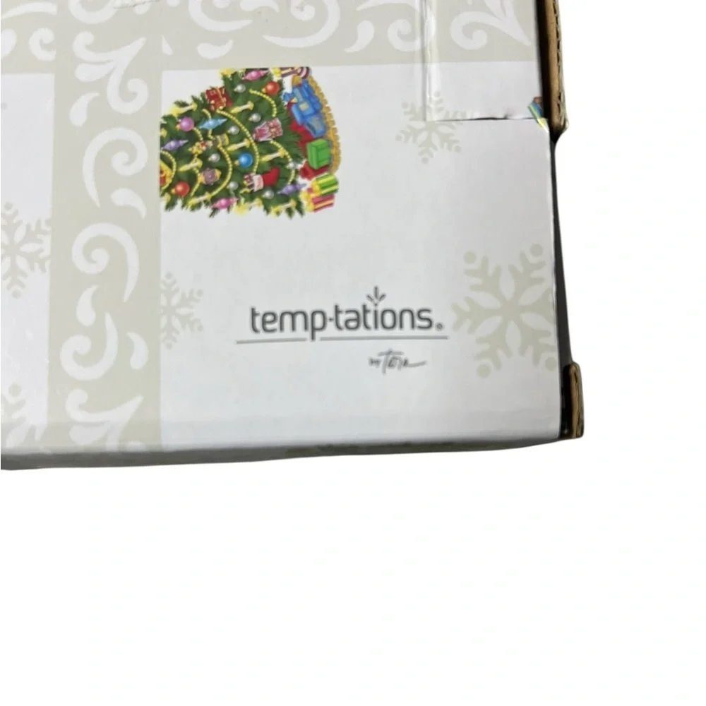 NIB - Temptations Handpainted Christmas Tree  Ornament with recipe